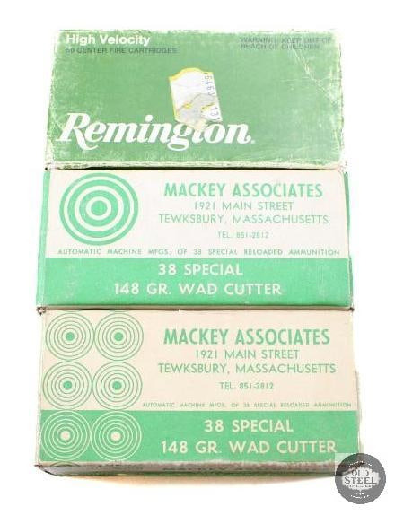 3 Boxes of Remington & Mackey Associates Ammo 38 Special 38 Auto Colt 150 rds. (1 of 2)