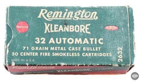 Box of Vintage Remington Kleanbore 32 ACP 71 Grain 50 Rds. (1 of 1)
