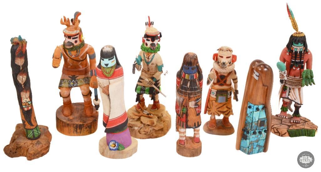 Assorted Authentic Hopi Kachina Dolls from Various Makers (1 of 1)