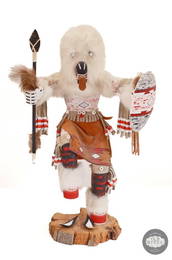 Authentic Hopi Kweo Wolf Kachina Carving