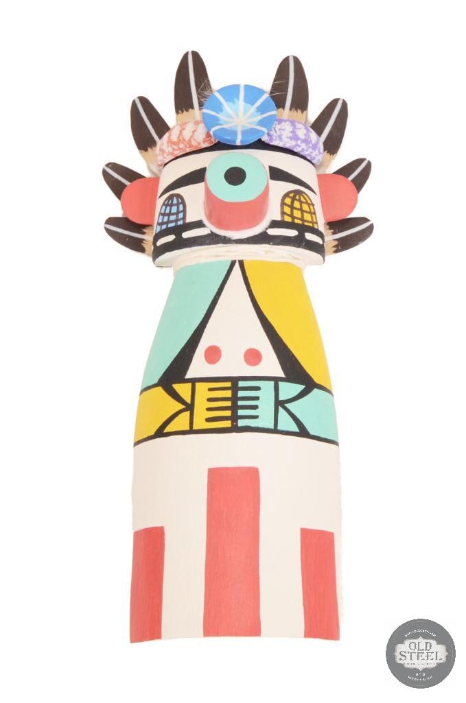 Authentic Hopi Indian Corn Boy Carving - G. Hayah Signed: Up next is a Hopi Indian 'Corn Boy' carving signed by G. Hayah of the 1st Mesa. About 9 inches tall. THIS ITEM IS AS PICTURED WITH NO FURTHER AT
