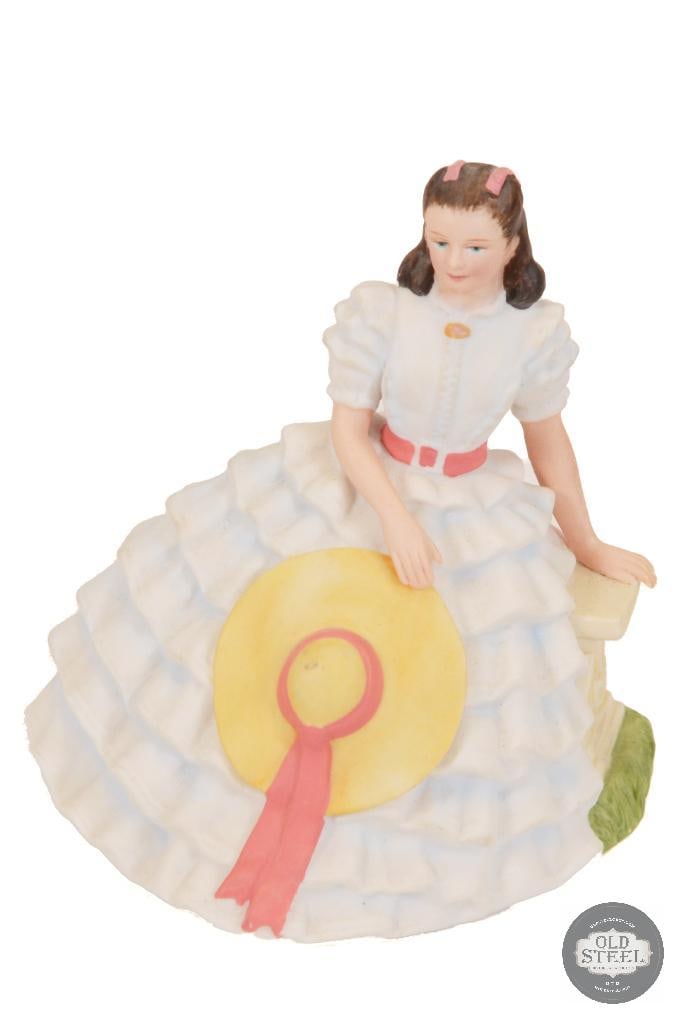 2 Franklin Mint Gone With The Wind Scarlett Figurines