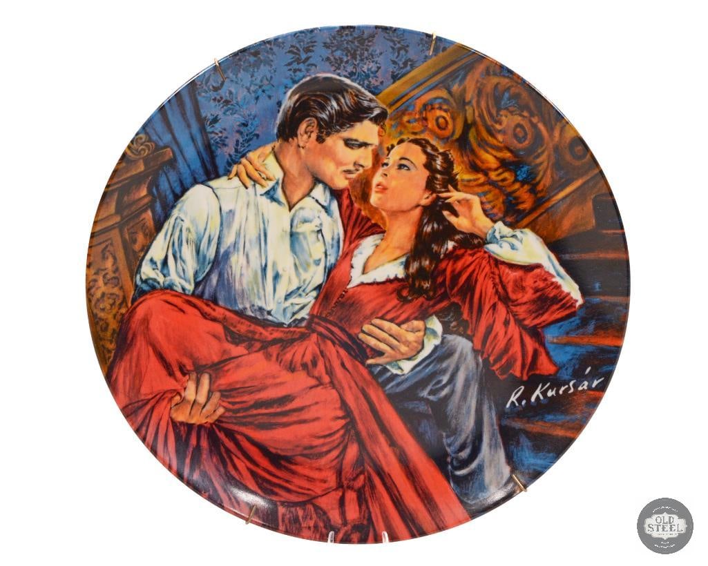 Scarlett and Rhett the Finale - Gone With the Wind Collectible Plate: "Scarlett and Rhett - The Finale" the 9th issue in the Knowles Gone With the Wind Collection by Raymond Kursar. THIS ITEM IS AS PICTURED WITH NO FURTH