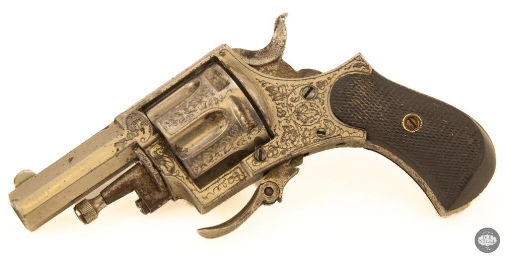 Belgian Velo Dog 32 Caliber Revolver - Antique - Repair: Belgian Velo Dog 32 caliber revolver in need of some repairs to the action for it to cycle proper. Patina present. THIS ITEM IS AS PICTURED WITH