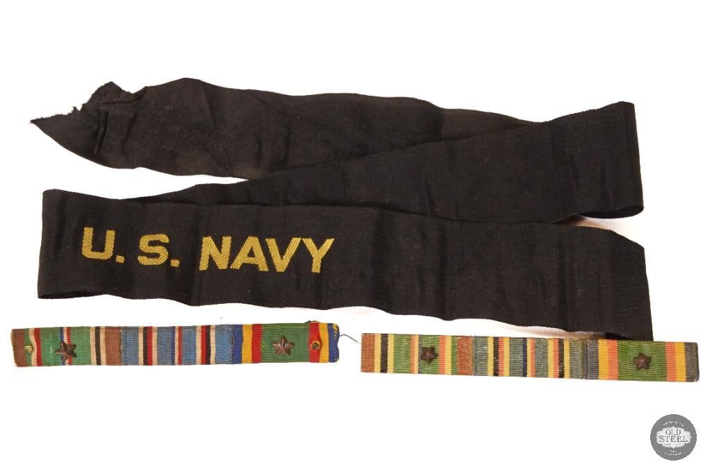 US Navy Ribbon and Ribbon Bars US WWII (1 of 1)