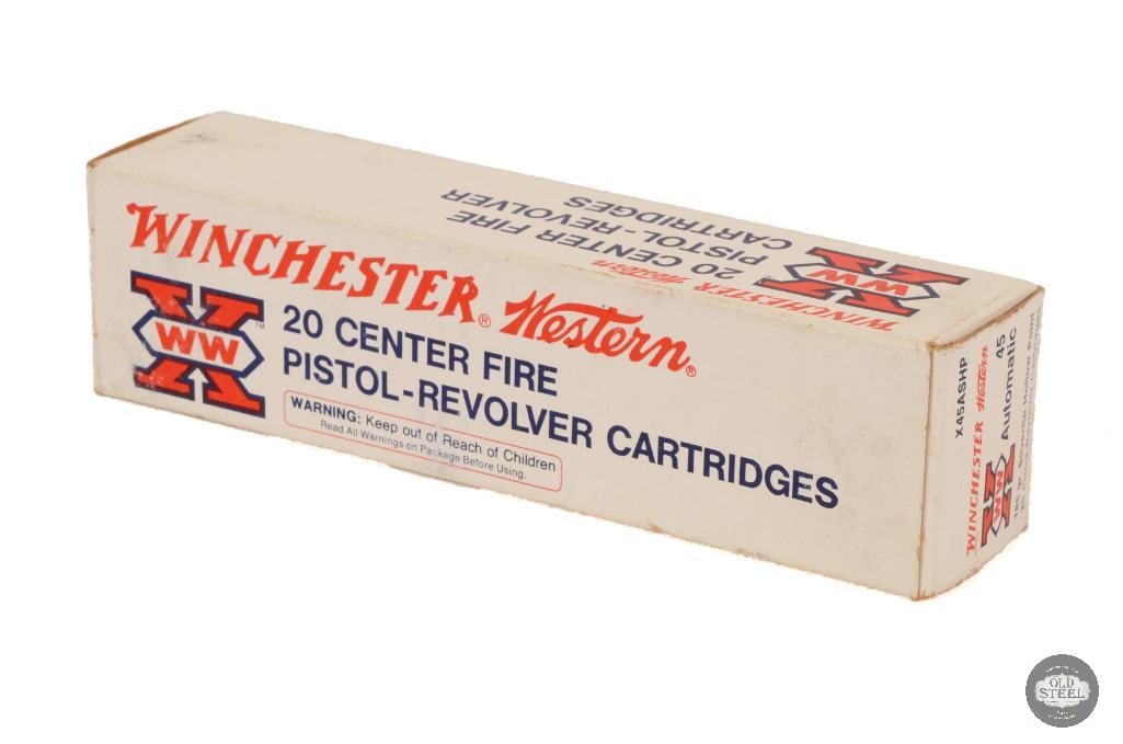 Box of Winchester Western 45 Auto 185gr Silvertip HP Ammunition - 20rds (1 of 1)