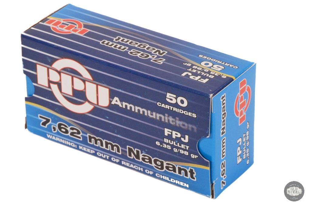 Box PPU 7.62 Nagant 98gr FPJ Ammunition - 50rds (1 of 1)