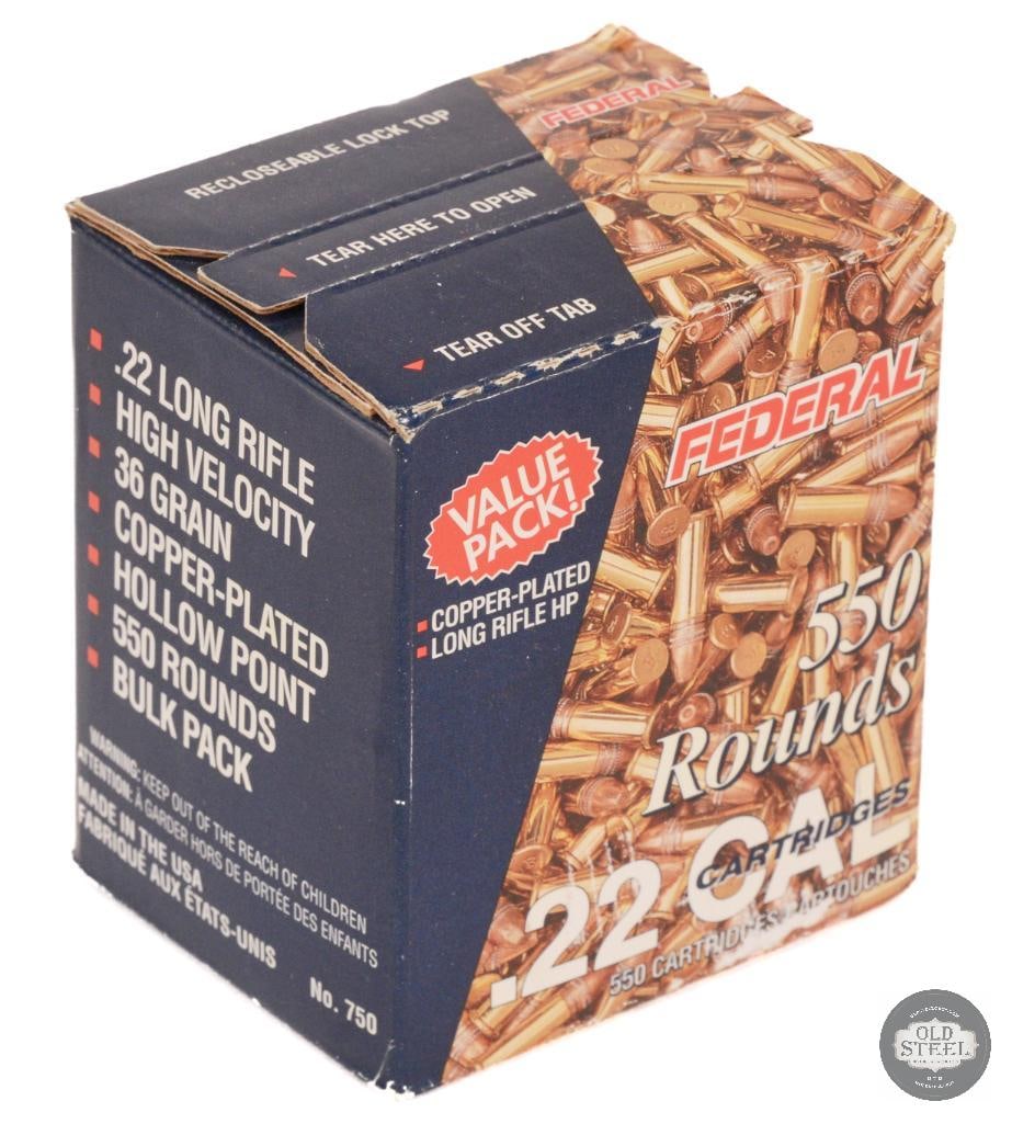 Box Federal 22LR Ammunition - 550rds (1 of 1)