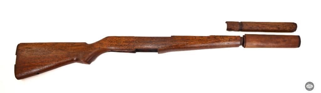 M1 Garand Rifle Stock: M1 Garand Rifle Stock. The top handguard has a crack stemming from the front end and is about 4 inches long THIS ITEM IS AS PICTURED WITH NO FURTHER A