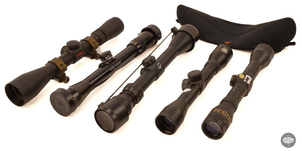 Lot of 5 Various Scopes - Ruger, Redfield Bushnell, Beeman, BSA (1 of 1)