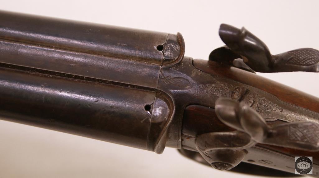 Belgian SXS Pinfire Shotgun 16 Ga Break Open - ANTIQUE - 13