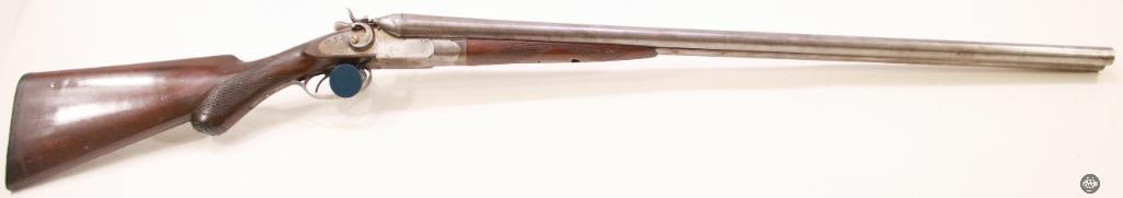 American Gun Co. SXS 12 Ga Damascus Barrel Shotgun - ANTIQUE (1 of 12)