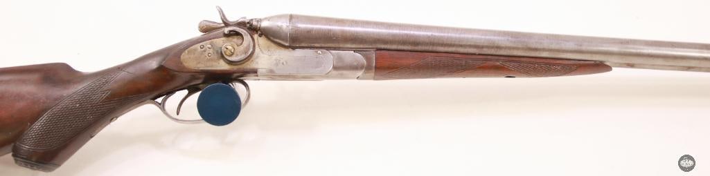 American Gun Co. SXS 12 Ga Damascus Barrel Shotgun - ANTIQUE - 4