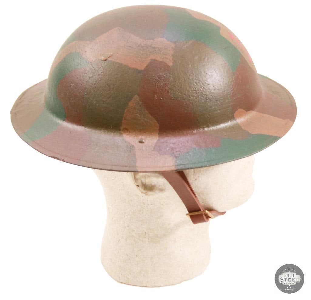 M1917 US WWI Doughboy Helmet with Camouflage Pattern Paint - 2