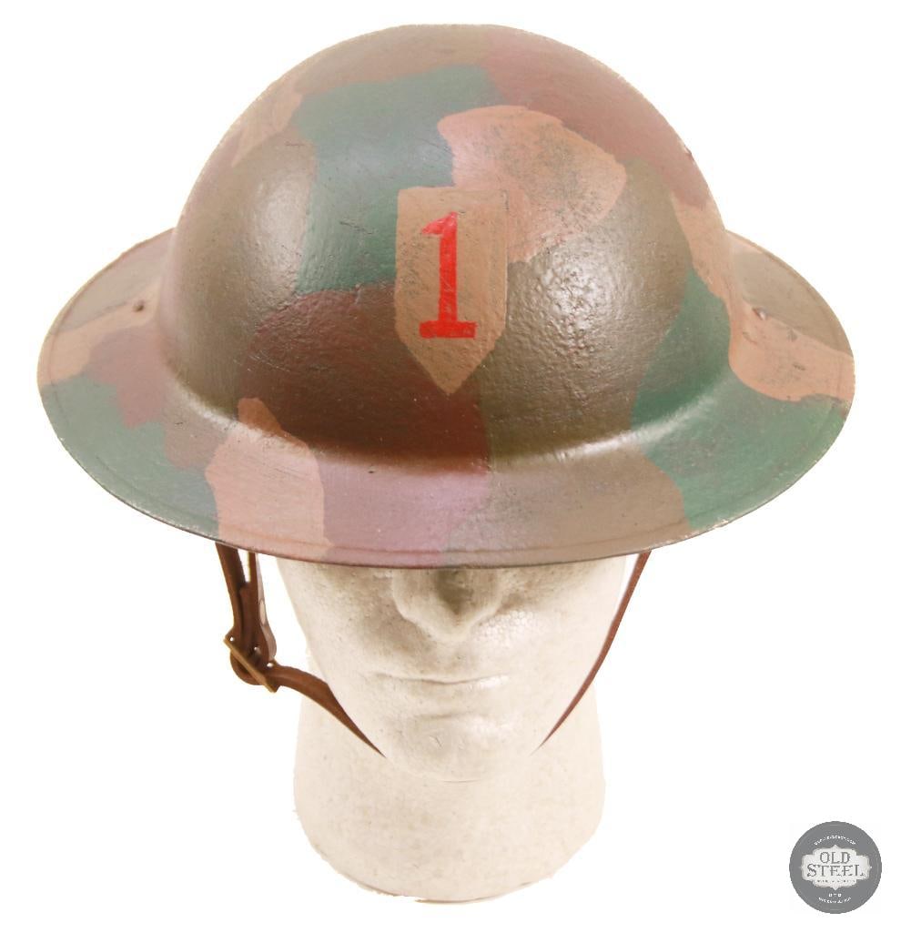 M1917 US WWI Doughboy Helmet with Camouflage Pattern Paint - 5