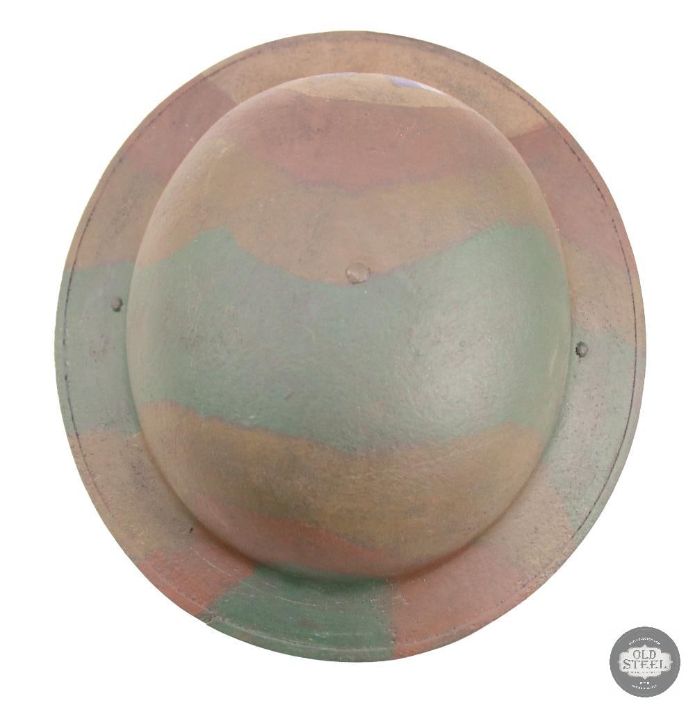 M1917 US WWI Doughboy Helmet with Camouflage and Flag Paint - 6