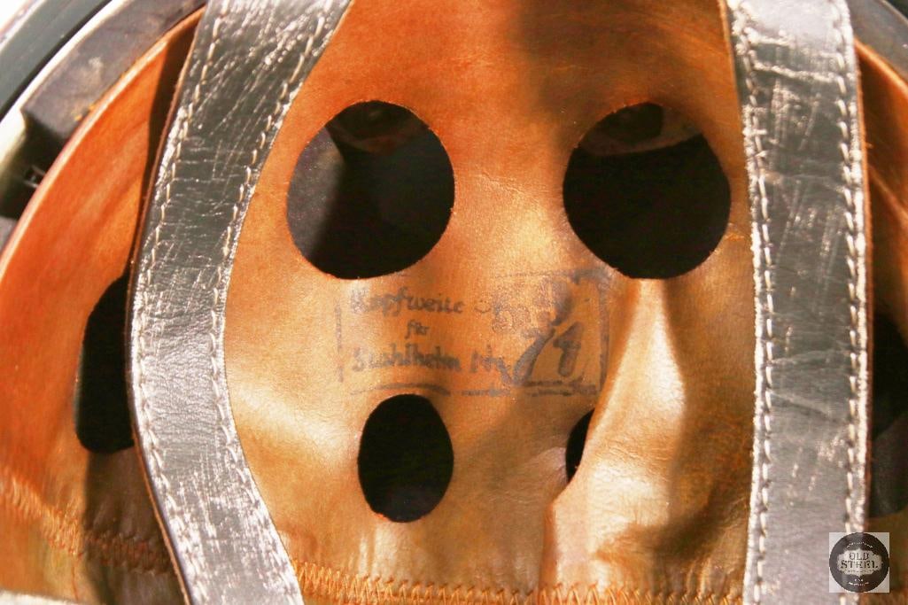 M38 Fallschirmjager German WWII Paratrooper Helmet With Camo Paint - 8