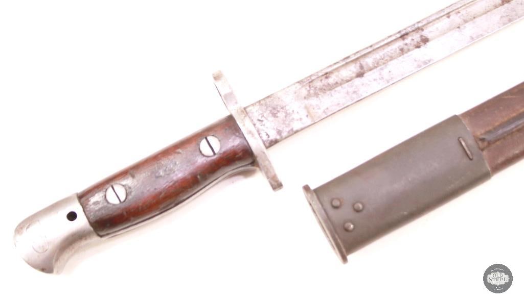 1907 Pattern Bayonet for SMLE No1 Mk3 Rifle With Scabbard. (1 of 5)