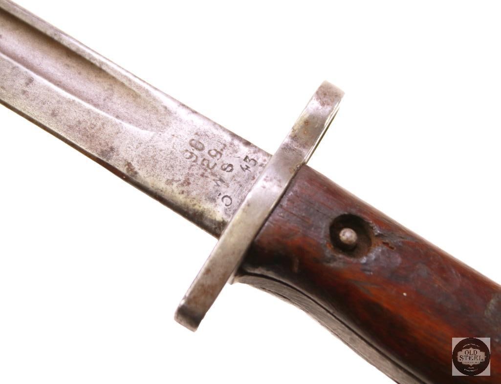 1907 Pattern Bayonet for SMLE No1 Mk3 Rifle With Scabbard. - 4