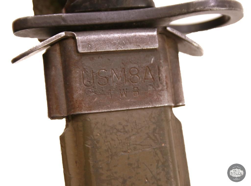Original Vietnam Era US M7 Bayonet & M8A1 Scabbard - 4
