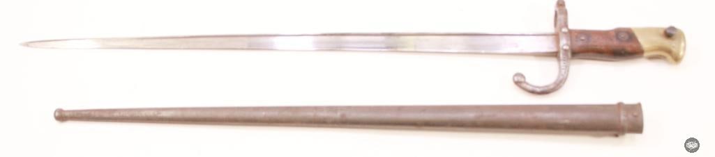 French Made M1874 Gras Bayonet With Scabbard - 3