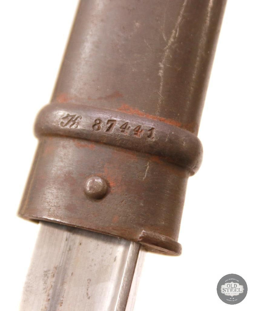 French Made M1874 Gras Bayonet With Scabbard - 5