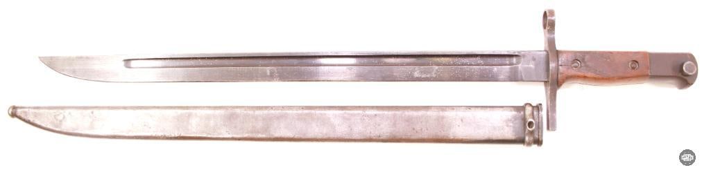 Original WW2 Matushita Kinzoku Type 99 Arisaka Bayonet With Scabbard - 3