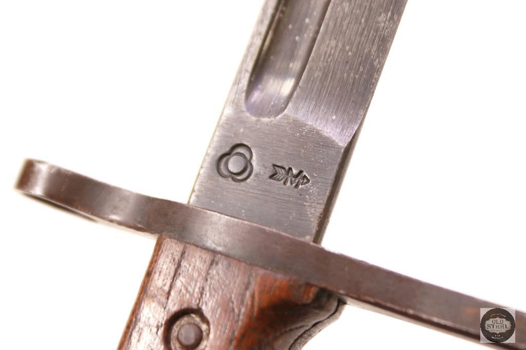 Original WW2 Matushita Kinzoku Type 99 Arisaka Bayonet With Scabbard - 4