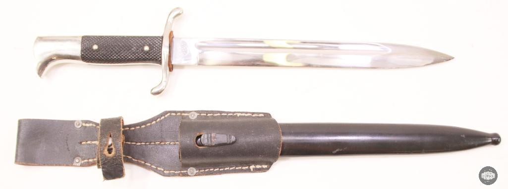 Original WW2 German Dress Dagger With Scabbard & Frog - 2