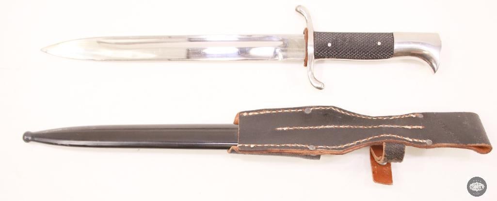 Original WW2 German Dress Dagger With Scabbard & Frog - 3