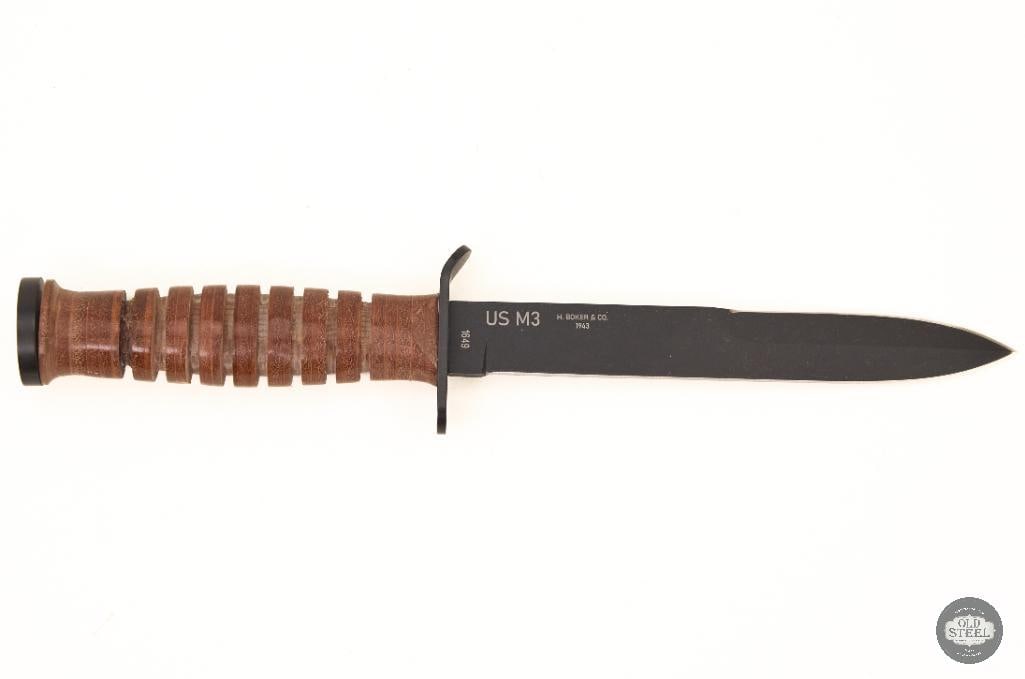 Boker Plus US M3 Fighting knife with scabbard presentation set - 2