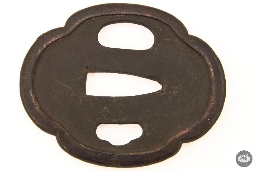 Japanese Iron mokko-gata Tsuba (1 of 2)