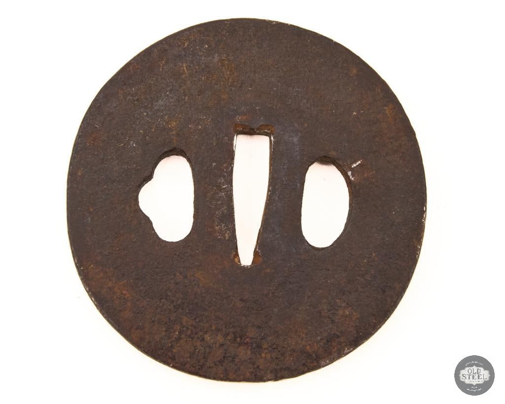 Japanese Iron Edo Period Tsuba (1 of 2)