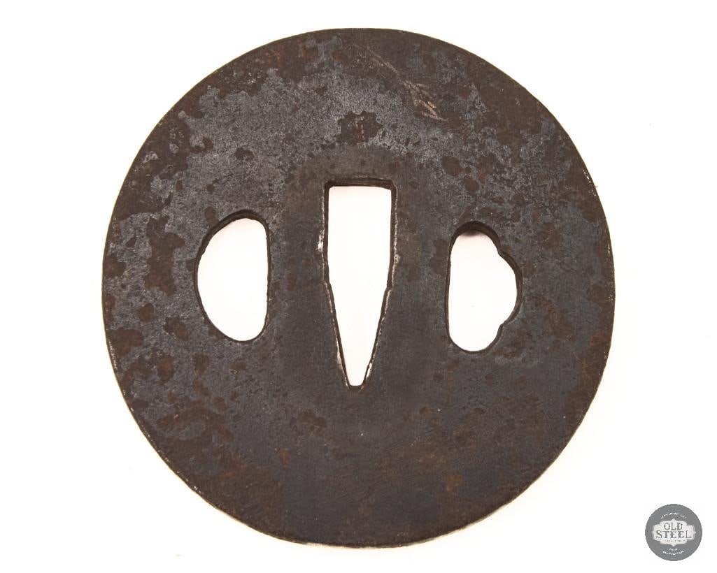 Japanese Iron Edo Period Tsuba (1 of 2)