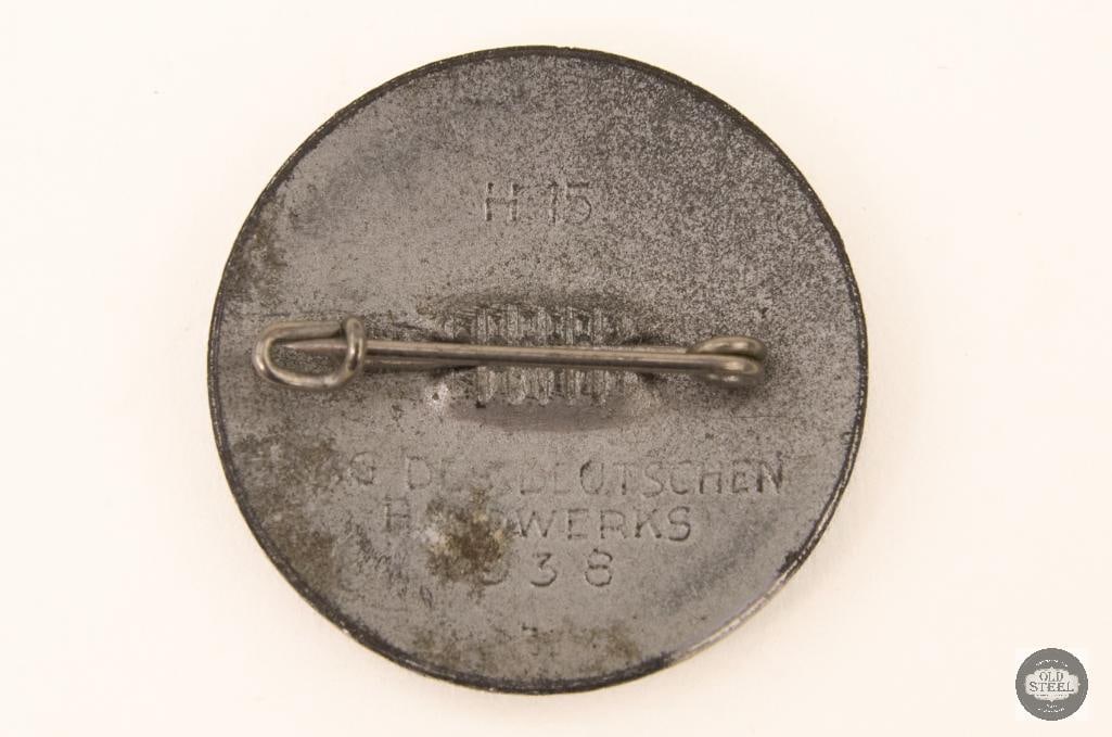 1938 Tag des Deutschen Handwerks Tinnie, WWII German - 2