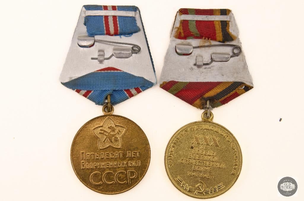 Soviet-Era Military Jubilee Medals for 30 and 50 Years - 2