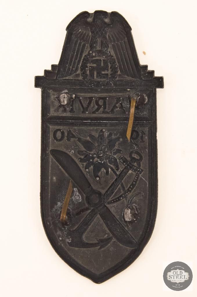 Narvik Shield World War II German Military Decoration - 2