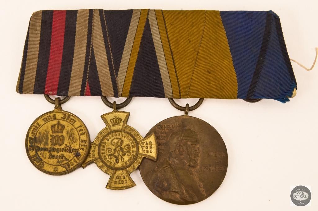 Imperial German Veteran's Grouping Ribbon Bar (1 of 2)