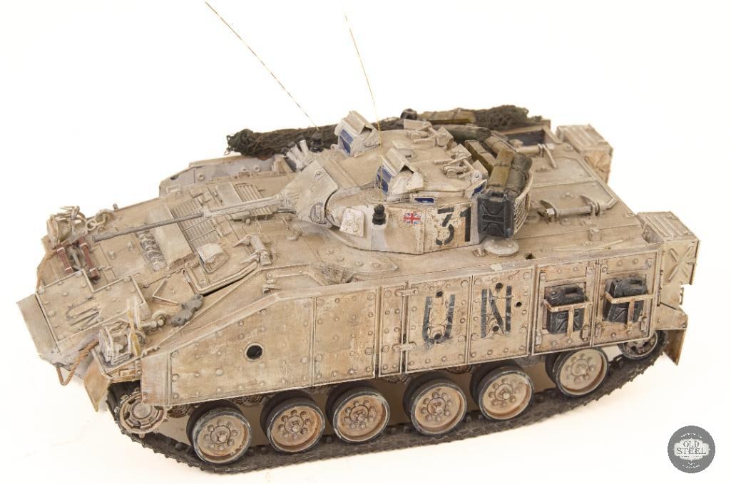 British Army Warrior Mechanized Combat Vehicle (MCV) scale model (1 of 3)