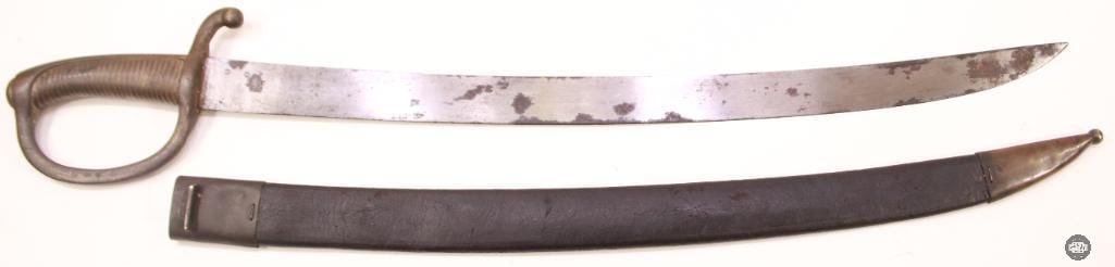 French 1804 Naval Cutlass With Scabbard - 2