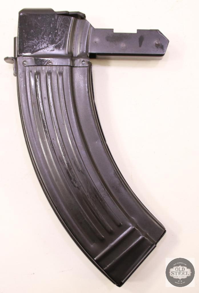 One 30 Round SKS Magazine 7.62x39: One 30-round magazine for the SKS rifle chambered in 7.6239. Detachable extended-capacity magazine produced for SKS-pattern carbines. THIS ITEM IS AS