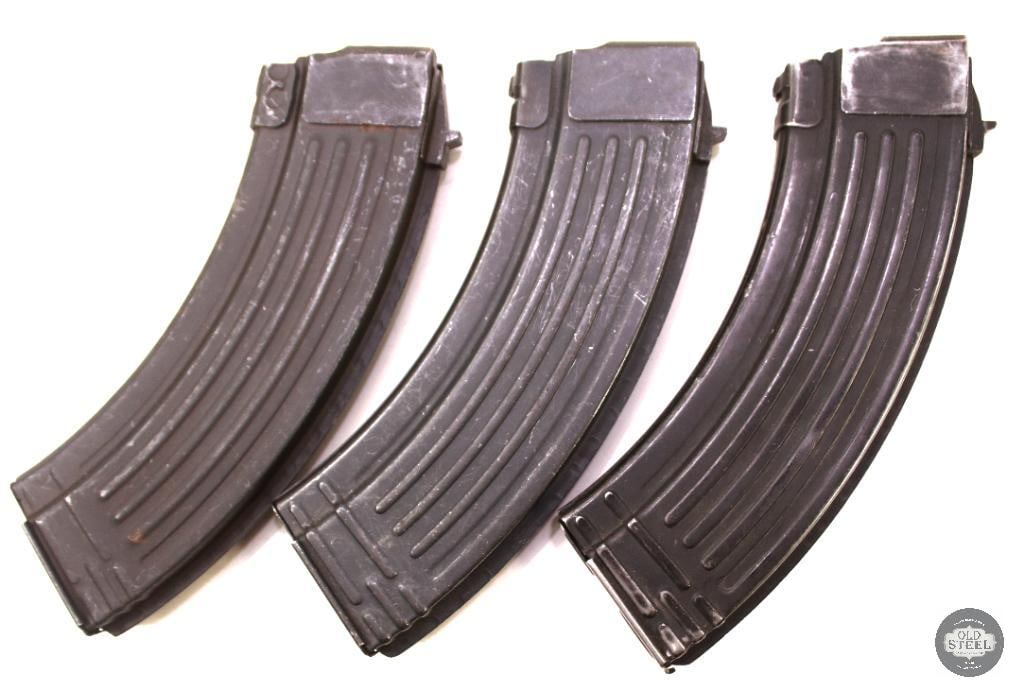 Three 30 Round 7.62x39 AKM Pattern Steel Magazines - 2