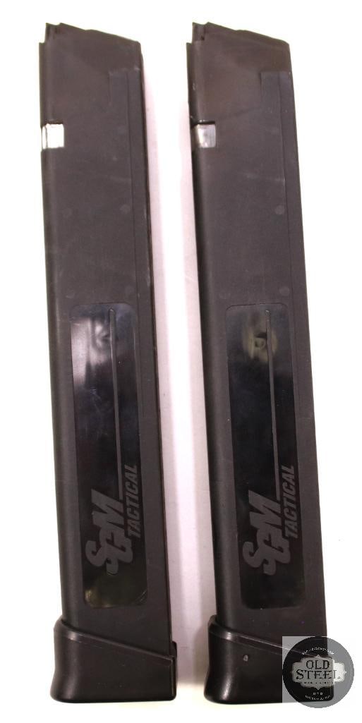 Two SGM Tactical 33 Round 9mm Glock Magazines - 2