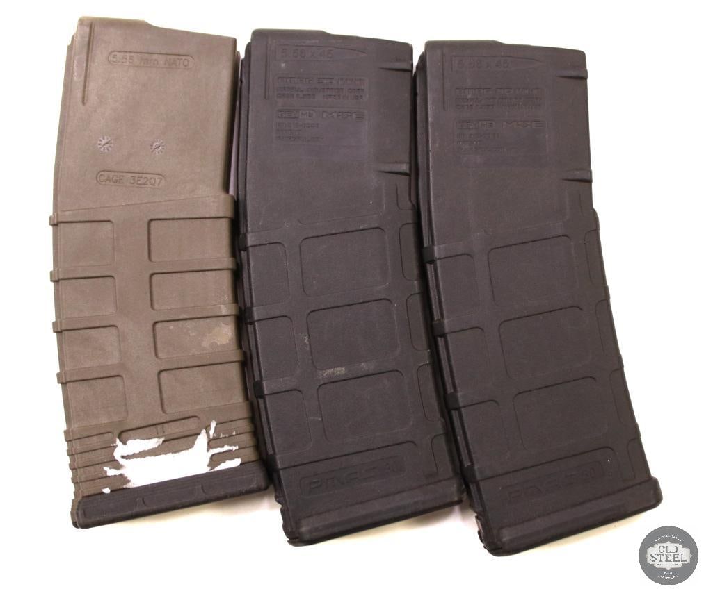 3 Polymer 30 Round 5.56 / 223 AR-15 Pattern Magazines (1 of 2)