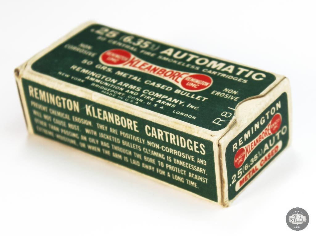 Collector Remington .25 ACP 50gr Metal Cased Bullet Ammunition - 50rds Great Box - 2