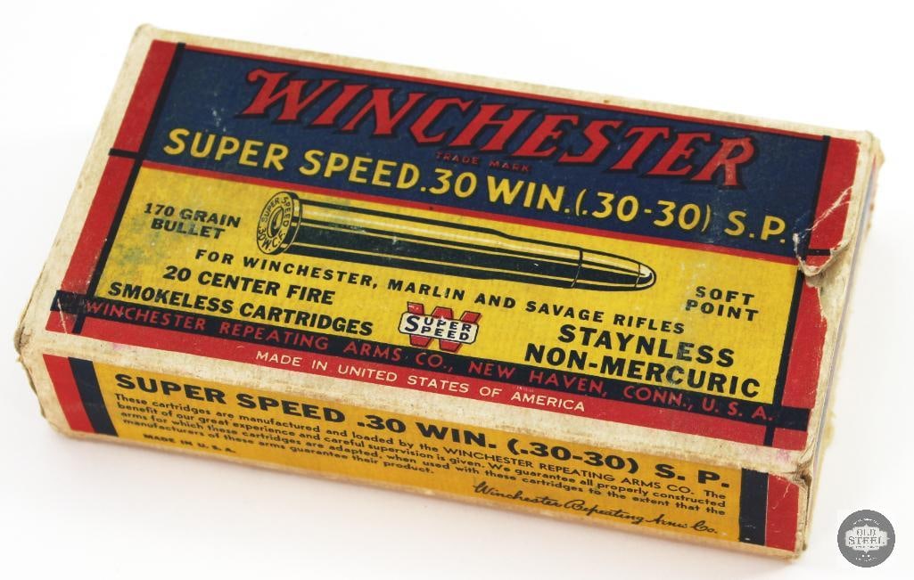 Winchester Vintage Box 30-30 WIN Super Speed 170gr SP Ammunition - 20rds (1 of 4)