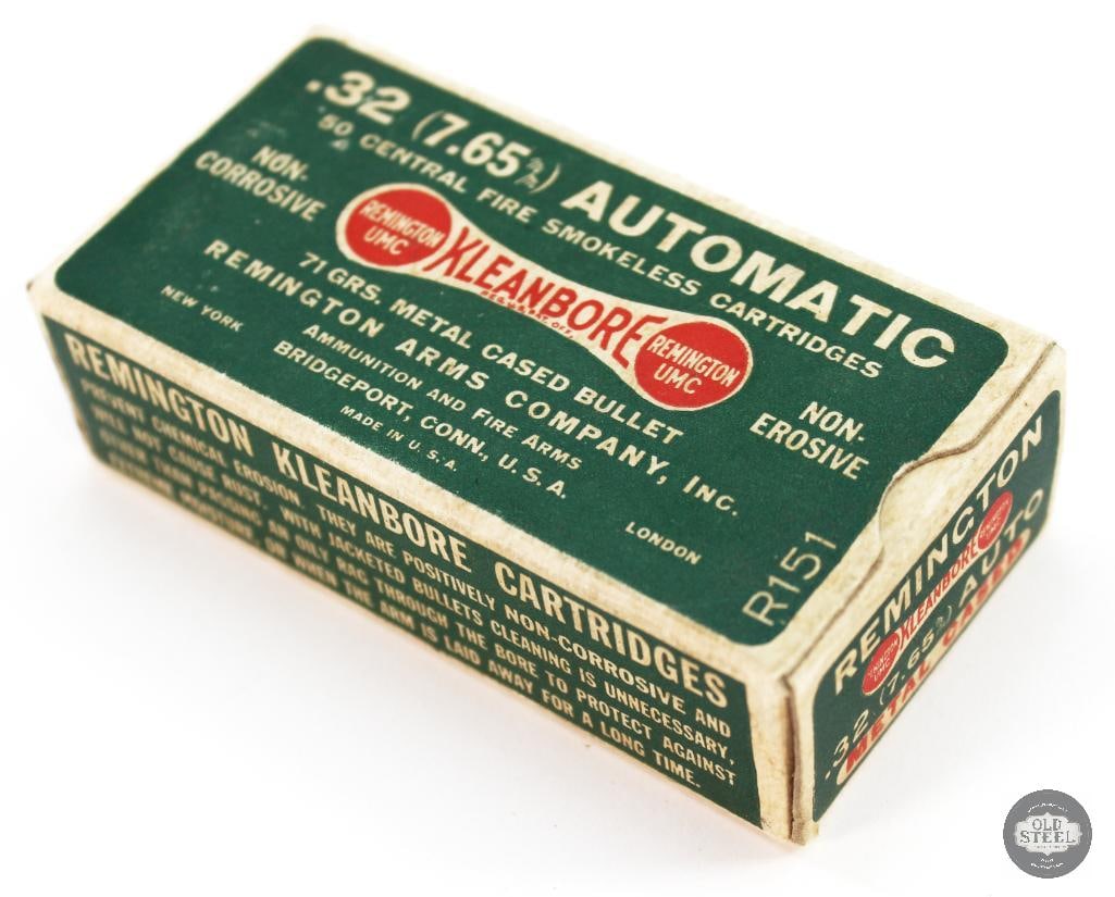 Collectible Box Remington UMC .32 AUTO / 7.65mm Ammunition - 50rds (1 of 2)