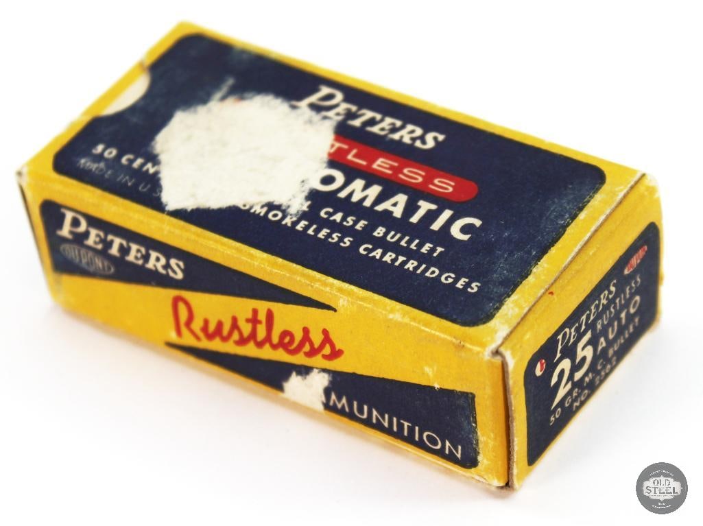 Collectible Peters .25 Auto Rustless 50gr MC Ammunition - 50rds (1 of 2)
