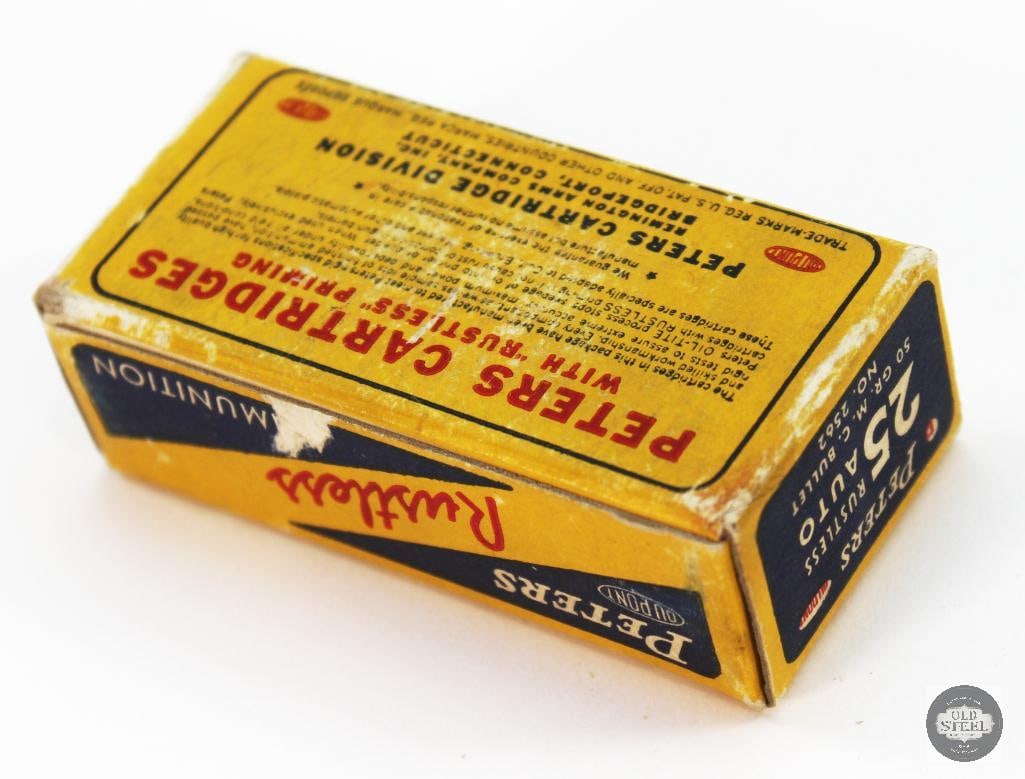 Collectible Peters .25 Auto Rustless 50gr MC Ammunition - 50rds - 2