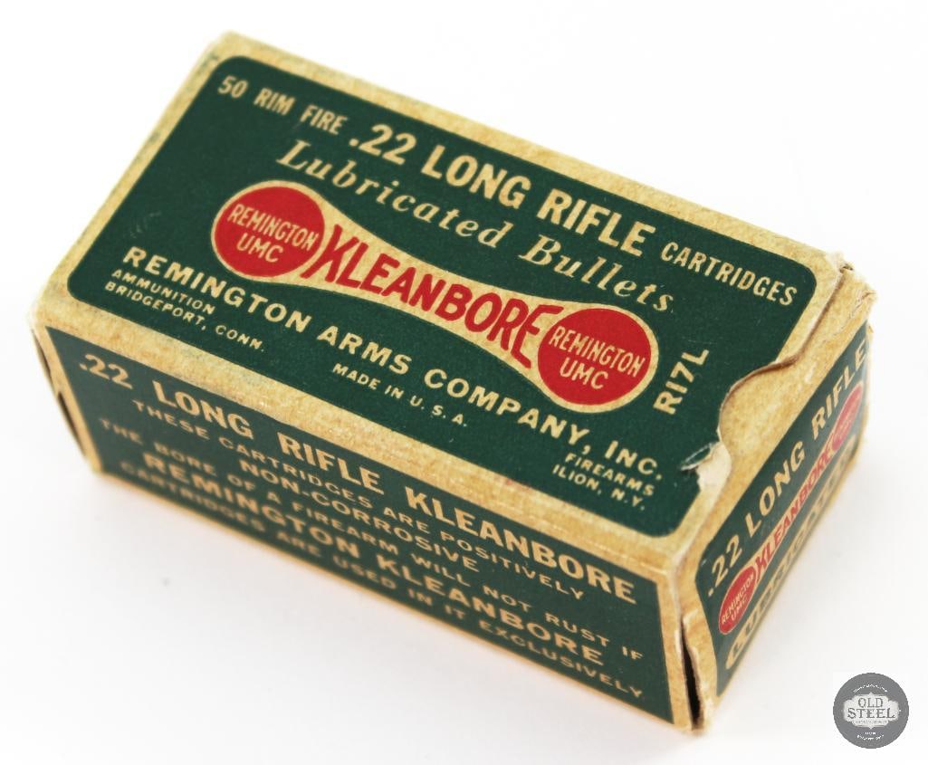 Collectible Box Remington UMC 22LR Lubricated Kleanbore Ammunition - 50rds (1 of 2)